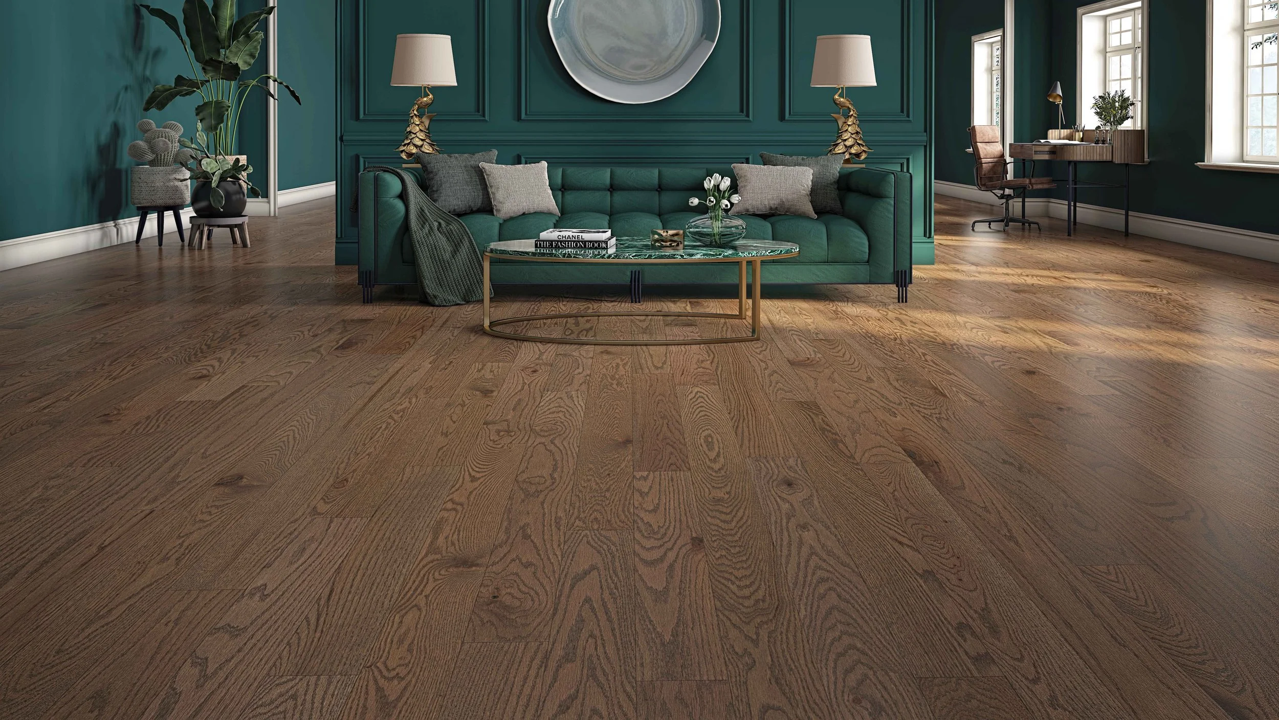 ウッドストック　ラグ Smooth+Red+Oak+Brownstone+
